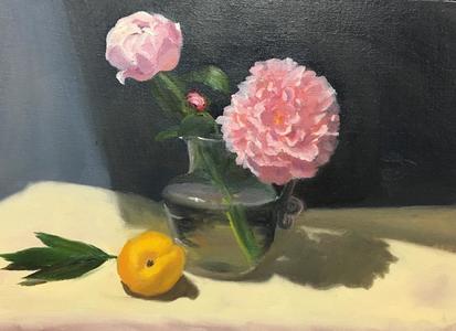 Aleta Brisbane Heisig Still Life Oil on Canvas Board