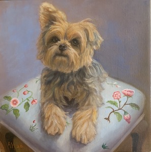 Aleta Brisbane Heisig Dog Portraits Oil on Linen Canvas