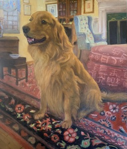 Aleta Brisbane Heisig Dog Portraits Oil on Linen Canvas