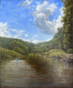 Aleta Brisbane Heisig Landscape Oil on Linen Canvas