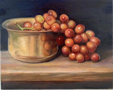 Aleta Brisbane Heisig Still Life Oil on Board