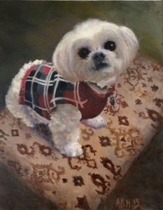 Aleta Brisbane Heisig Dog Portraits Oil on Linen