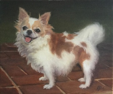 Aleta Brisbane Heisig Dog Portraits Oil on lLinen