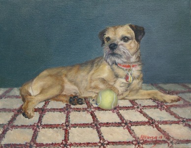 Aleta Brisbane Heisig Dog Portraits Oil on Linen