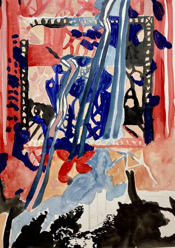 Aleta Lanier Watercolor and Gouache Paintings Watercolor on paper