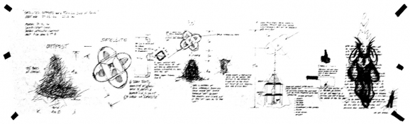 Alexander Viscio Drawings/Proposals Ink on paper.