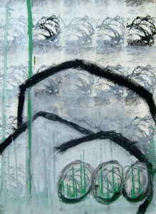 Alexandra Rutsch Brock Paintings 1990-2000 xerox, enamel, charcoal on paper