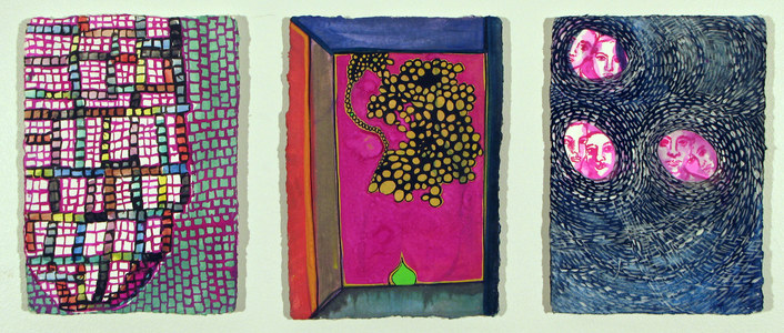 Alexandra Rutsch Brock Paintings 2012 gouache, ink, watercolor on handmade Indian papers