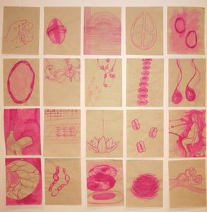 Alexandra Rutsch Brock Paintings 2005-2006 ink on graph paper