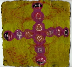 Alexandra Rutsch Brock Paintings 2003 encaustic on handmade Indian paper