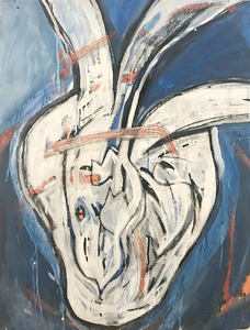 Alexandra Rutsch Brock Paths Of Life 2018/1994 enamel, charcoal, oil stick, pigment on paper