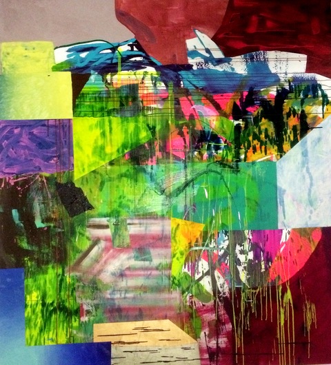 Alexander Kroll Paintings Oil, Acrylic, Flashe, Ink and Enamel on Canvas 