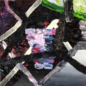 Alexander Kroll 2009 Oil and Collage on Linen over Panel