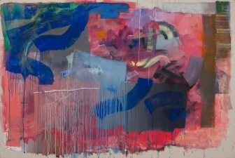 Alexander Kroll 2012 Oil and Spray Paint on Canvas