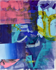 Alexander Kroll 2014 Flashe and Acrylic on Linen