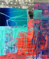 Alexander Kroll 2014 Oil, Acrylic and Spray Paint on Canvas
