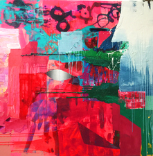 Alexander Kroll 2015 Oil, Acrylic and Enamel on Canvas