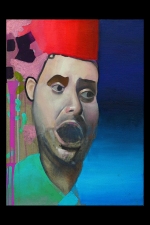 Alexander Kroll Early Paintings Oil, Acrylic, Ink, Giltter and Stainless Steel Paint on Linen