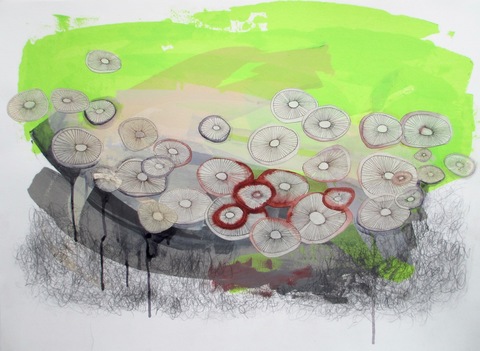  Works on Paper acrylic, ink, graphite and collage on paper