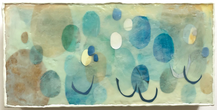 ALI HERRMANN Abstracts encaustic collage