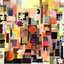 ALI HERRMANN Monoprints & Collage collage on canvas