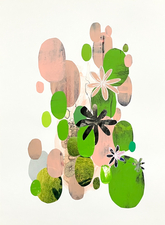 ALI HERRMANN Collage Paintings collage on paper