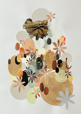 ALI HERRMANN Collage Paintings collage on paper