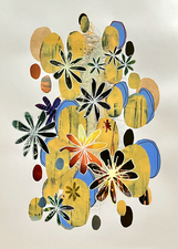 ALI HERRMANN Collage Paintings collage on paper