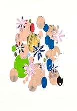 ALI HERRMANN Collage Paintings collage on paper