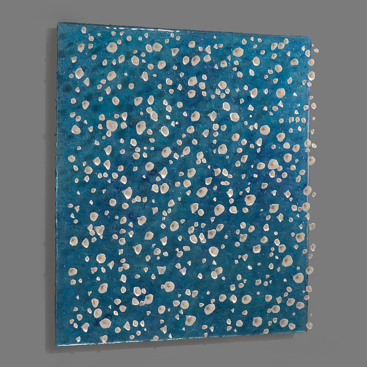 ALLISON PASCHKE 2022 Mirror, resin, acrylic gel, mica, insect pins, porcelain
