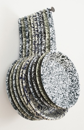 Allison SMITH Set Dressing Enamelware, Hand Wrought Steel Nail by Denis Brim "Biscuits"