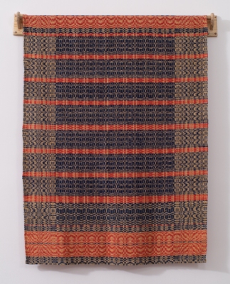 Allison SMITH Coverlets Linen and wool overshot weaving