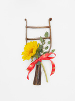 S U N N Y  A.  S M I T H  The Compass Rose wrought iron, wood, flowers, ribbon