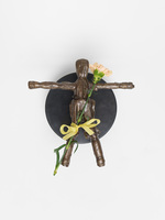S U N N Y  A.  S M I T H  The Compass Rose cast bronze, ribbon, organic material