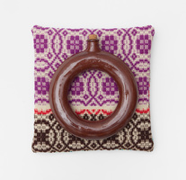 S U N N Y  A.  S M I T H  The Compass Rose redware ceramic, magnolia essence water, wool, cotton, ground walnut shells, lavender flowers