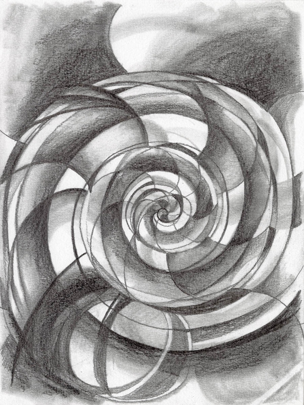 AMANDA LECHNER Time's End // graphite graphite on paper