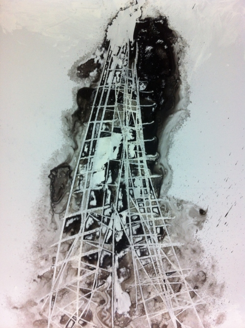 Amie Oliver  ink on Yupo Paper