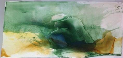 Amie Oliver Heaven, Earth and Sea Series ink on Yupo paper