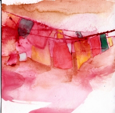 Amie Oliver The Dharma Diaries  watercolor on paper