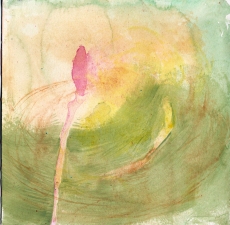 Amie Oliver The Dharma Diaries watercolor on paper