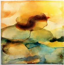 Amie Oliver Heaven, Earth and Sea Series watercolor and ink on paper