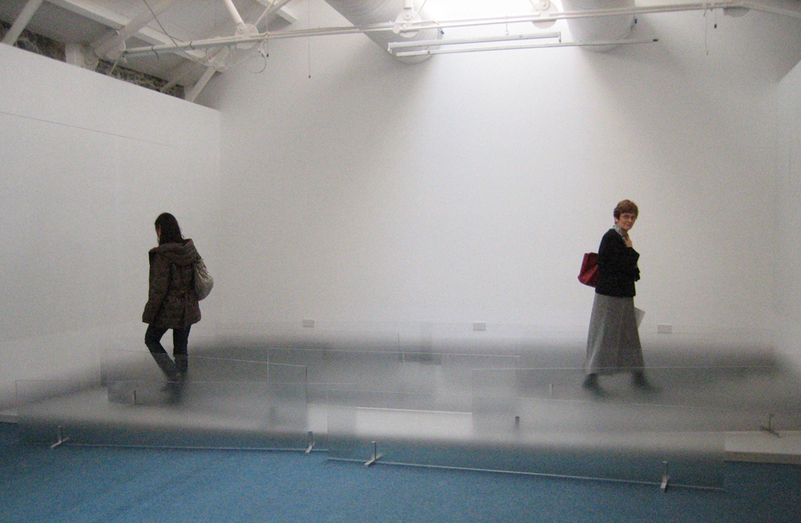 AMY HAUFT  printed acrylic panels, aluminum, printed paper adhered to bottom of walls, plastic, graphite