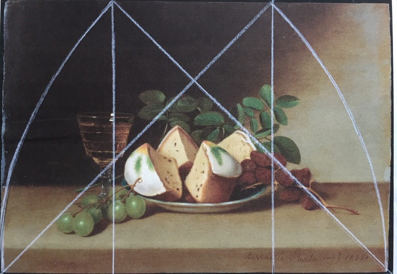 Amy Mahnick Root Rectangle, plus, of Raphaelle Peale's Still Life with Cake 
