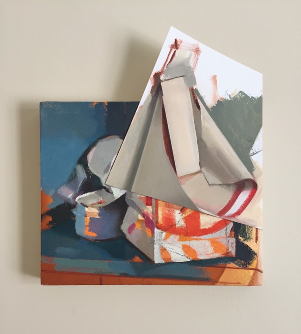 Amy Mahnick 2020-21/Collage Paintings  oil on linen and oil on arches oil paper