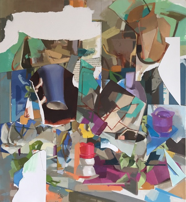 Amy Mahnick 2020-21/Collage Paintings  