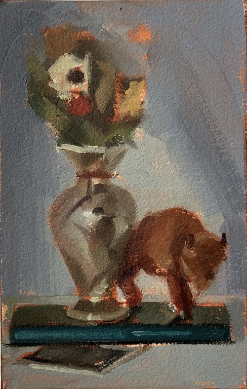  Oil Studies About The Lives of Animals Oil on Arches Huile