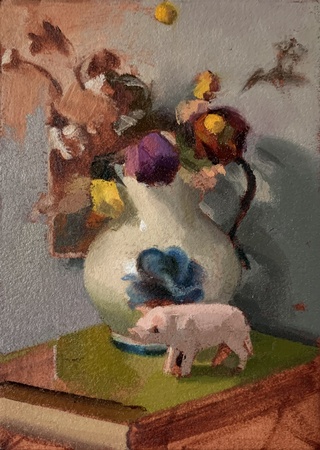 Study for Still Life with Dead Flowers and Book on Braque