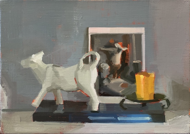 Study for Still Life with Bewilderment and Postcard of Still Life, 1932