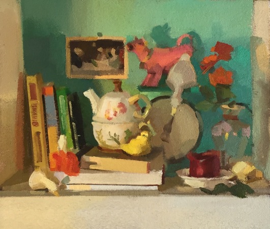 Study for Still Life with Postcard of Merrymakers