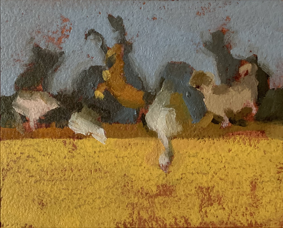 Sketch for Elegy For Animals Trapped In Factory Farm Fires